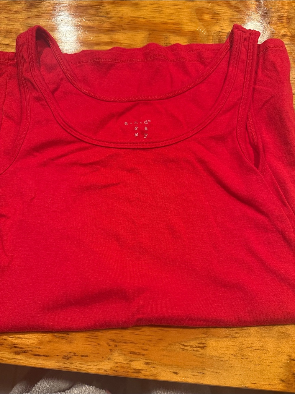 a new day Bright Red Scoop Neck Tank Top